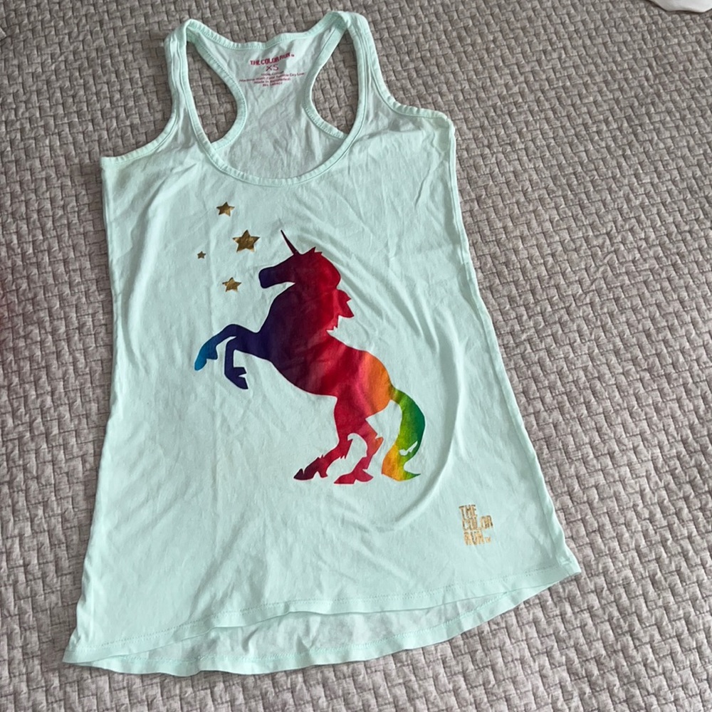The color run tank. Size XS